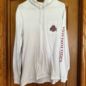 White Vineyard Vines Ohio State Hoodie